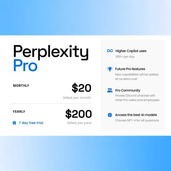 Nâng cấp Perplexity AI Pro chính chủ